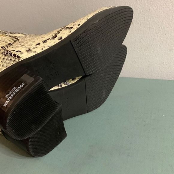 ‎BLONDO Elvina booties Leather Animal Print Western Boots waterproof - Picture 6 of 9